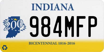 IN license plate 984MFP