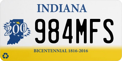 IN license plate 984MFS