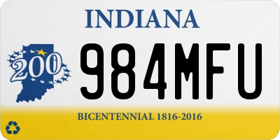 IN license plate 984MFU