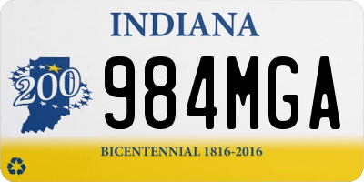 IN license plate 984MGA