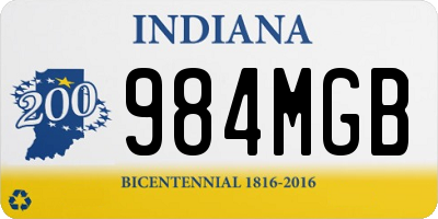 IN license plate 984MGB
