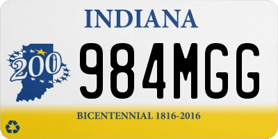 IN license plate 984MGG