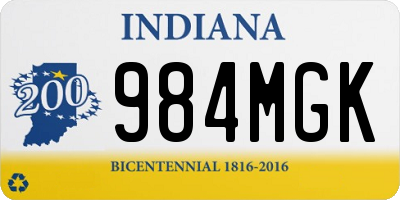 IN license plate 984MGK