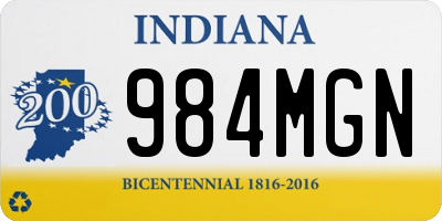 IN license plate 984MGN