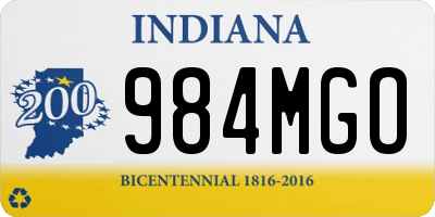 IN license plate 984MGO