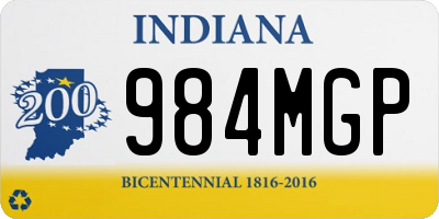 IN license plate 984MGP