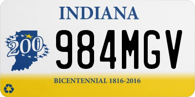 IN license plate 984MGV