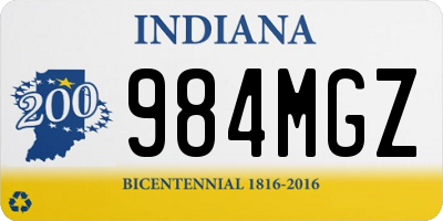 IN license plate 984MGZ