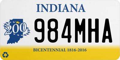 IN license plate 984MHA