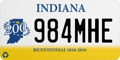 IN license plate 984MHE