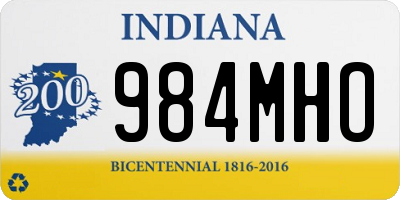 IN license plate 984MHO