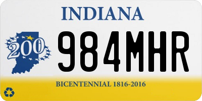 IN license plate 984MHR