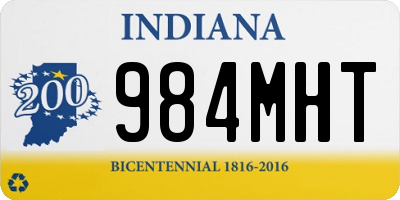 IN license plate 984MHT