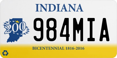 IN license plate 984MIA