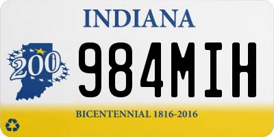 IN license plate 984MIH