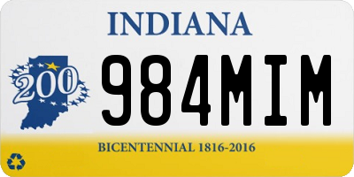 IN license plate 984MIM
