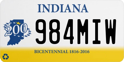 IN license plate 984MIW