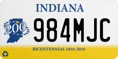 IN license plate 984MJC