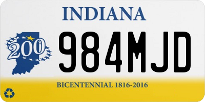 IN license plate 984MJD