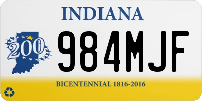 IN license plate 984MJF