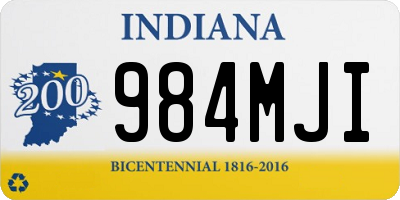 IN license plate 984MJI