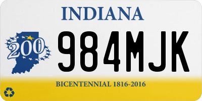 IN license plate 984MJK