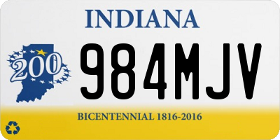 IN license plate 984MJV