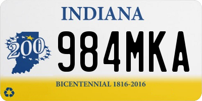 IN license plate 984MKA