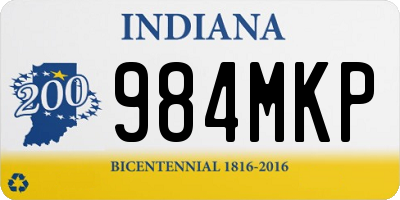 IN license plate 984MKP