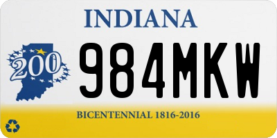 IN license plate 984MKW