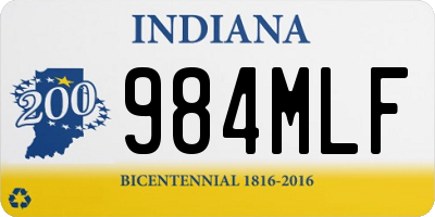 IN license plate 984MLF