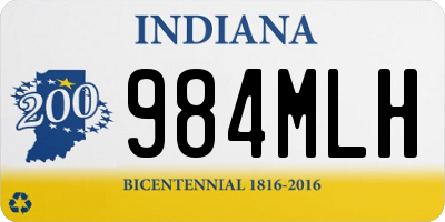 IN license plate 984MLH