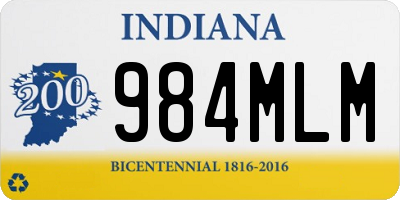 IN license plate 984MLM