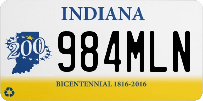 IN license plate 984MLN