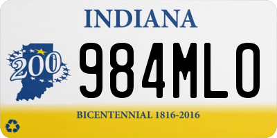 IN license plate 984MLO