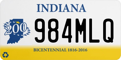 IN license plate 984MLQ