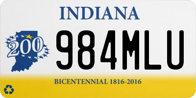 IN license plate 984MLU