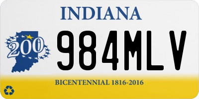 IN license plate 984MLV