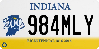 IN license plate 984MLY