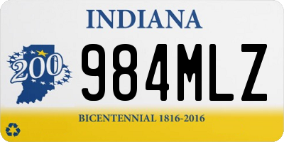 IN license plate 984MLZ