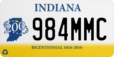 IN license plate 984MMC