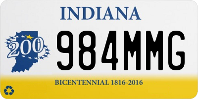 IN license plate 984MMG