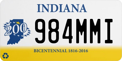 IN license plate 984MMI