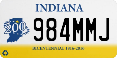 IN license plate 984MMJ