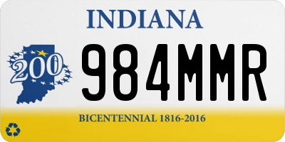 IN license plate 984MMR