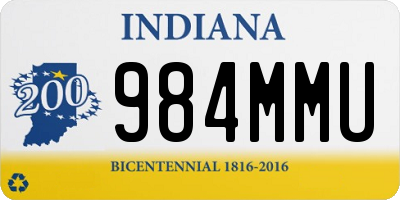 IN license plate 984MMU