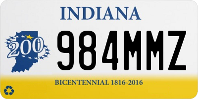 IN license plate 984MMZ