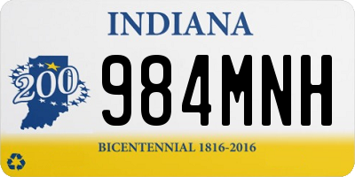 IN license plate 984MNH