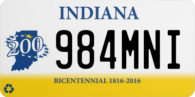IN license plate 984MNI