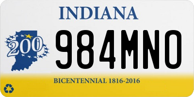 IN license plate 984MNO